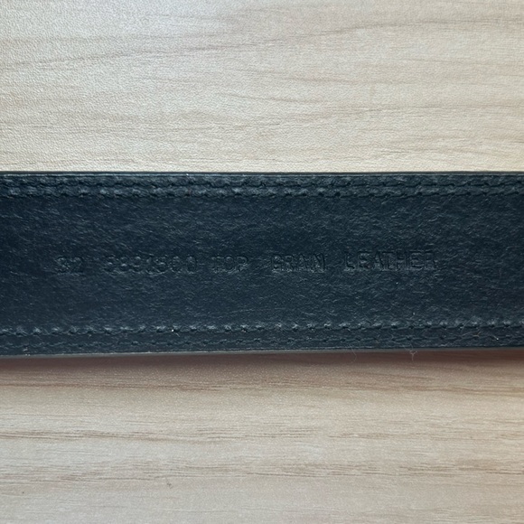 Roper Black Leather 32 Inch Belt w/ Star Design - Picture 3 of 8